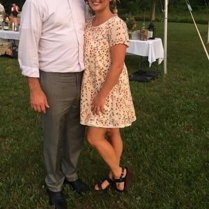 Molly Green Creme & flora dress